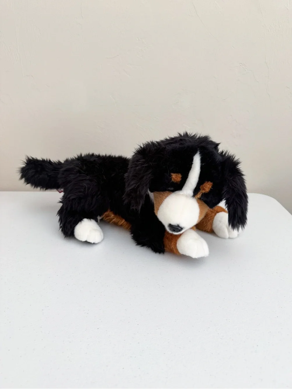 FAO Plush Medium Bernese Mountain Dog Stuffed Plush Toy - Black, Brown & White